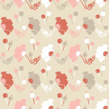 Sorunsuz vektör arka plan dekoratif çiçeklerle. Yazdırın. Kumaş tasarımı, duvar kağıdı.