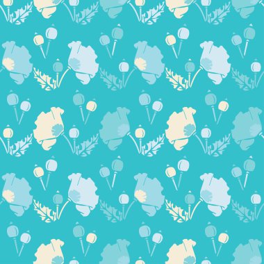 Sorunsuz vektör arka plan dekoratif çiçeklerle. Yazdırın. Kumaş tasarımı, duvar kağıdı.