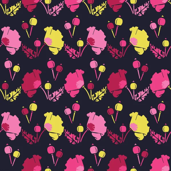 Sorunsuz vektör arka plan dekoratif çiçeklerle. Yazdırın. Kumaş tasarımı, duvar kağıdı.