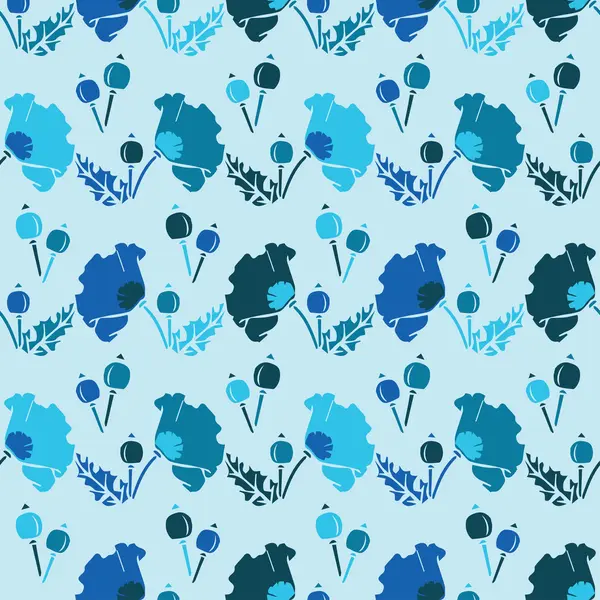 Sorunsuz vektör arka plan dekoratif çiçeklerle. Yazdırın. Kumaş tasarımı, duvar kağıdı.