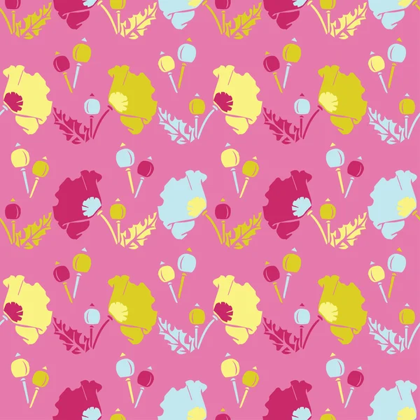 Sorunsuz vektör arka plan dekoratif çiçeklerle. Yazdırın. Kumaş tasarımı, duvar kağıdı.