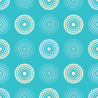 Daireler ile sorunsuz dekoratif vektör arka plan. Yazdırın. Kumaş tasarımı, duvar kağıdı.