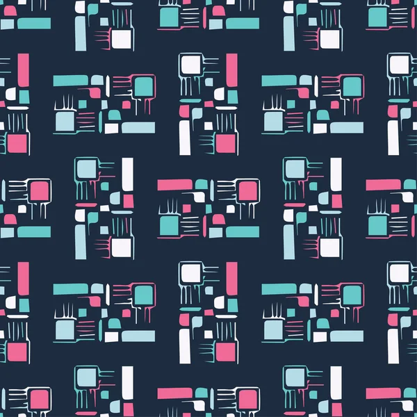 Soyut şekilleri ile sorunsuz dekoratif vektör arka plan. Yazdırın. Kumaş tasarımı, duvar kağıdı.