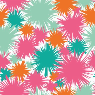 Soyut şekilleri ile sorunsuz dekoratif vektör arka plan. Yazdırın. Kumaş tasarımı, duvar kağıdı.