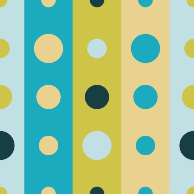 Sorunsuz vektör dekoratif arka plan şeritler ve lekeli. Yazdırın. Kumaş tasarımı, duvar kağıdı.