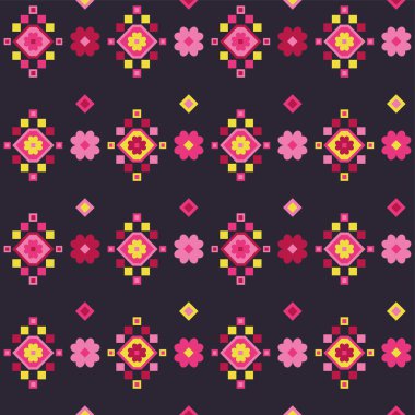 Etnik boho kusursuz desen. Yazdır. arka plan tekrarlanıyor. Kumaş tasarımı, duvar kağıdı.