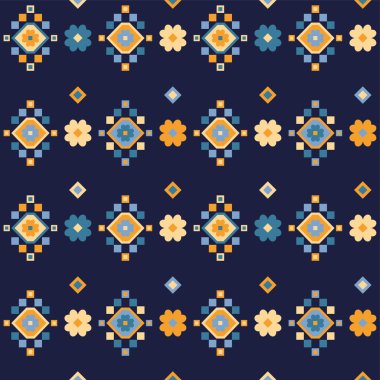 Etnik boho kusursuz desen. Yazdır. arka plan tekrarlanıyor. Kumaş tasarımı, duvar kağıdı.