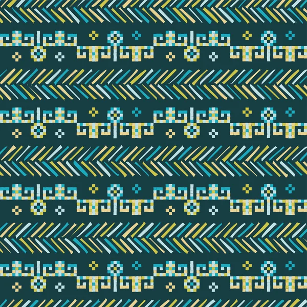 Этнический boho бесшовный шаблон. печатать. Повторяющийся фон. дизайн ткани, обои. — стоковый вектор