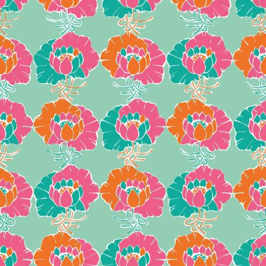 Etnik boho dekoratif çiçek ile seamless modeli. Yazdırın. Kumaş tasarımı, duvar kağıdı.