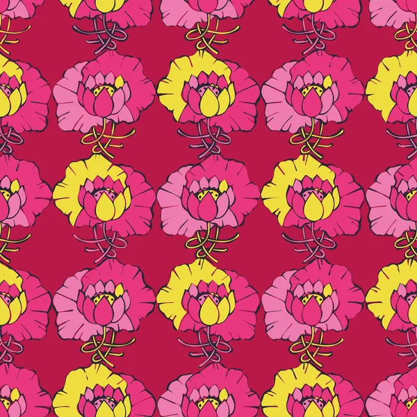 Etnik boho dekoratif çiçek ile seamless modeli. Yazdırın. Kumaş tasarımı, duvar kağıdı.