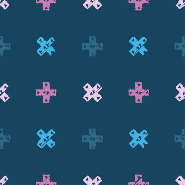 Etnik boho kusursuz desen. Yazdır. arka plan tekrarlanıyor. Kumaş tasarımı, duvar kağıdı.