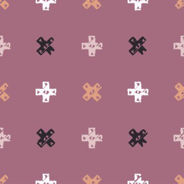 Etnik boho kusursuz desen. Yazdır. arka plan tekrarlanıyor. Kumaş tasarımı, duvar kağıdı.