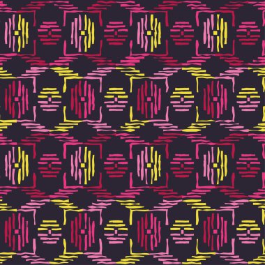 Etnik boho kusursuz desen. Yazdır. arka plan tekrarlanıyor. Kumaş tasarımı, duvar kağıdı.