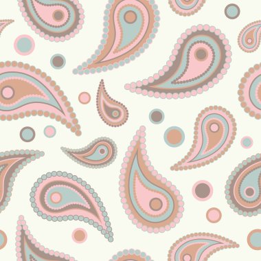Etnik boho Paisley ile seamless modeli. Yazdırın. Yinelenen arka plan. Kumaş tasarımı, duvar kağıdı.
