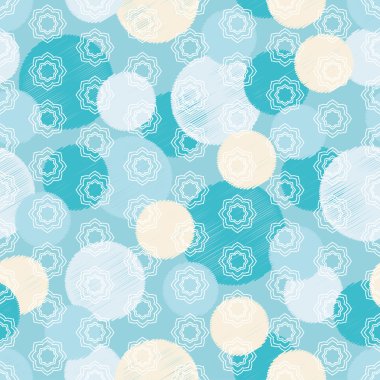 Etnik boho seamless modeli dekoratif çiçek ve lekeli. Yazdırın. Kumaş tasarımı, duvar kağıdı.