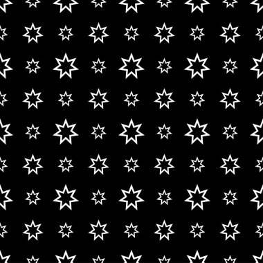Yıldız ile sorunsuz dekoratif vektör arka plan. Yazdırın. Kumaş tasarımı, duvar kağıdı.