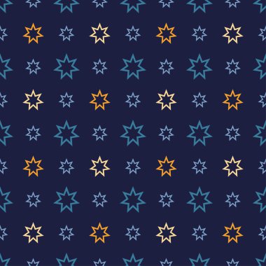 Yıldız ile sorunsuz dekoratif vektör arka plan. Yazdırın. Kumaş tasarımı, duvar kağıdı.