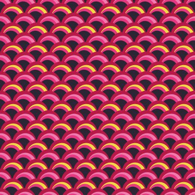 Dalgalar ile etnik boho sorunsuz desen. Yazdırma. Arka planı tekrarlıyorum. Kumaş tasarımı, duvar kağıdı.