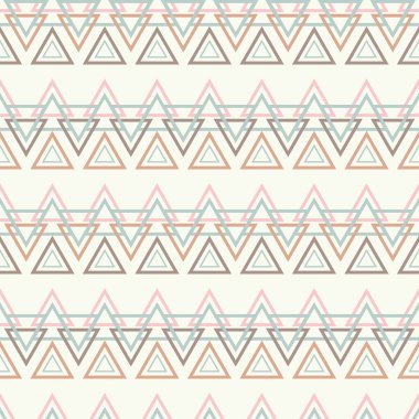 Geometrik şekiller ile etnik boho dikişsiz desen. Yazdırma. Arka planı tekrarlıyorum. Kumaş tasarımı, duvar kağıdı.
