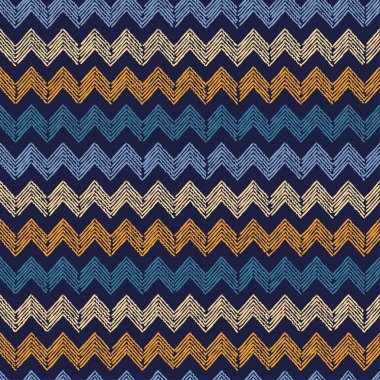 Etnik boho zigzag ile seamless modeli. Yazdırın. Yinelenen arka plan. Kumaş tasarımı, duvar kağıdı.