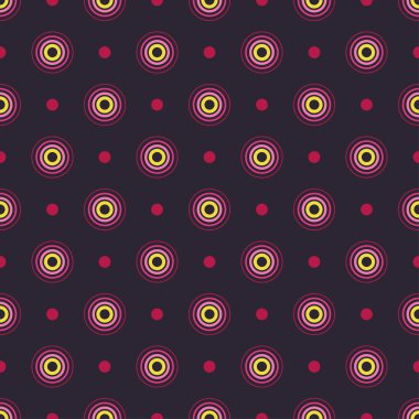 Sorunsuz vektör dekoratif arka plan daire ve lekeli. Yazdırın. Kumaş tasarımı, duvar kağıdı.