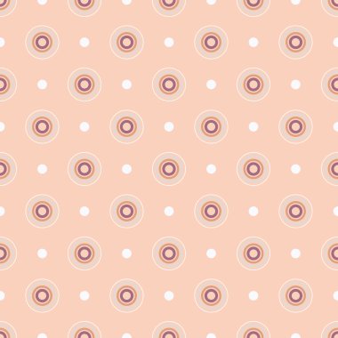 Sorunsuz vektör dekoratif arka plan daire ve lekeli. Yazdırın. Kumaş tasarımı, duvar kağıdı.
