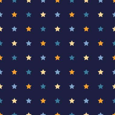 Sorunsuz vektör arka plan dekoratif yıldız ile. Yazdırın. Kumaş tasarımı, duvar kağıdı.