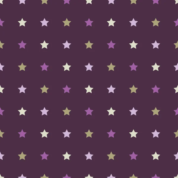 Fondo de vector sin costuras con estrellas decorativas. Impresión. Diseño de tela, papel pintado . — Vector de stock