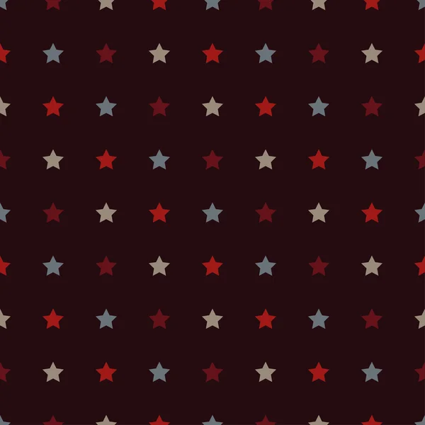 Fundo vetorial sem costura com estrelas decorativas. Imprimir. Design de pano, papel de parede . — Vetor de Stock