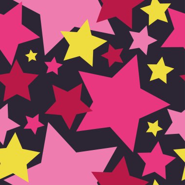 Sorunsuz vektör arka plan dekoratif yıldız ile. Yazdırın. Kumaş tasarımı, duvar kağıdı.