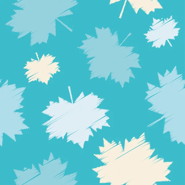 Fond vectoriel sans couture avec des feuilles d'érable décoratives. Une empreinte. Conception de tissu, papier peint . — Image vectorielle
