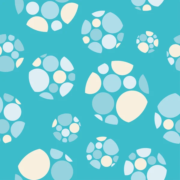 Seamless vector decorative background with circles and polka dots. Print. Cloth design, wallpaper. — Stock Vector