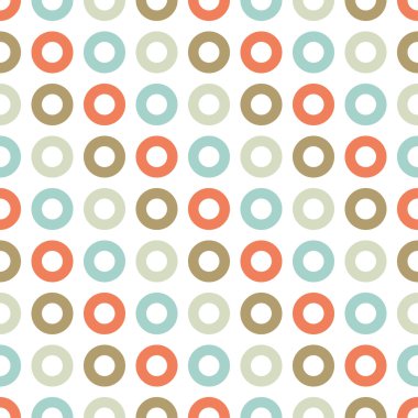 Sorunsuz vektör dekoratif arka plan dekoratif halkalar ile. Yazdırın. Kumaş tasarımı, duvar kağıdı.