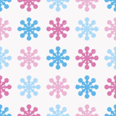 Dekoratif Noel sorunsuz arka plan ile kar taneleri. Yazdırın. Yinelenen arka plan. Kumaş tasarımı, duvar kağıdı.