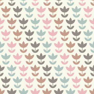 Dekoratif çiçeklerle sorunsuz vektör desen. Yazdırın. Kumaş tasarımı, duvar kağıdı.