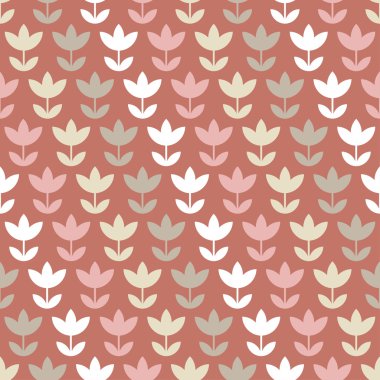 Dekoratif çiçeklerle sorunsuz vektör desen. Yazdırın. Kumaş tasarımı, duvar kağıdı.