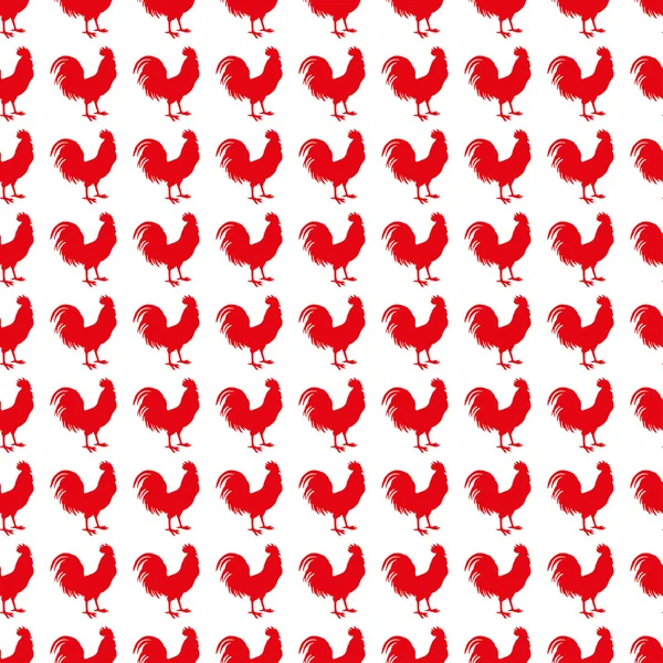 无缝装饰矢量背景与公鸡。打印。布设计壁纸. — 图库矢量图片