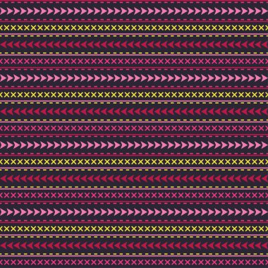  Etnik boho kusursuz desen. Yazdır. arka plan tekrarlanıyor. Kumaş tasarımı, duvar kağıdı.