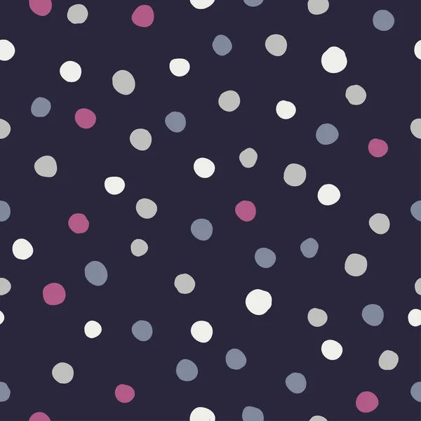 Seamless vector decorative background with polka dots. Print. Cloth design, wallpaper. — Stock Vector