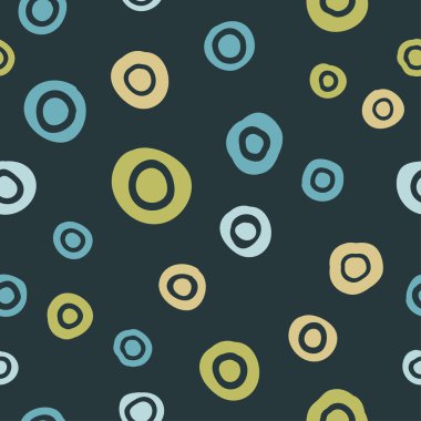 Sorunsuz vektör dekoratif arka plan daire ve lekeli. Yazdırın. Kumaş tasarımı, duvar kağıdı.