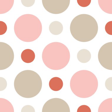 Sorunsuz vektör dekoratif arka plan daire ve lekeli. Yazdırın. Kumaş tasarımı, duvar kağıdı.