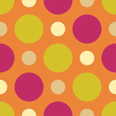 Sorunsuz vektör dekoratif arka plan daire ve lekeli. Yazdırın. Kumaş tasarımı, duvar kağıdı.