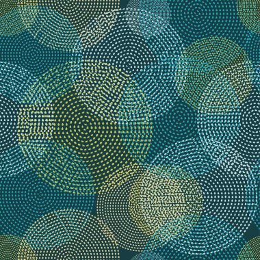 Seamless vector background with decorative dotted circles. Print. Cloth design, wallpaper. clipart