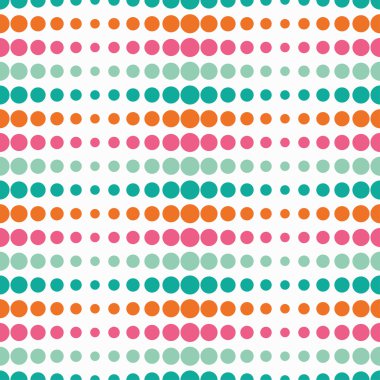 Seamless vector decorative background with circles and polka dots. Print. Cloth design, wallpaper. clipart