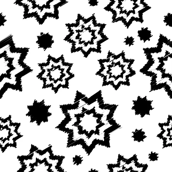 Fondo de vector sin costuras con estrellas decorativas. Impresión. Diseño de tela, papel pintado . — Vector de stock