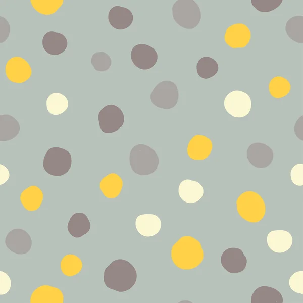 Seamless vector decorative background with polka dots. Print. Cloth design, wallpaper. — Stock Vector