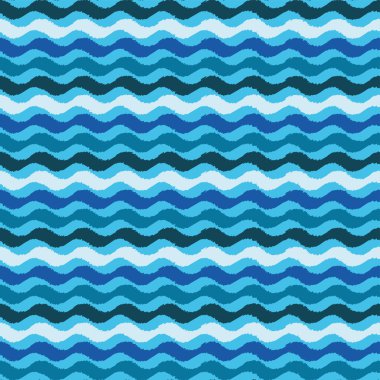 Sorunsuz vektör arka plan dalgalar ile. Yazdırın. Yinelenen arka plan. Kumaş tasarımı, duvar kağıdı.