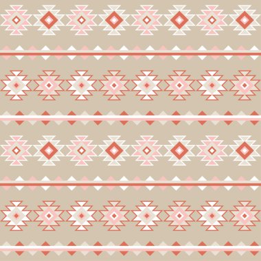 Dijital Desen - Tribal Navajo. Etnik boho sorunsuz desen. Yazdırma. Arka planı tekrarlıyorum. Kumaş tasarımı, duvar kağıdı.