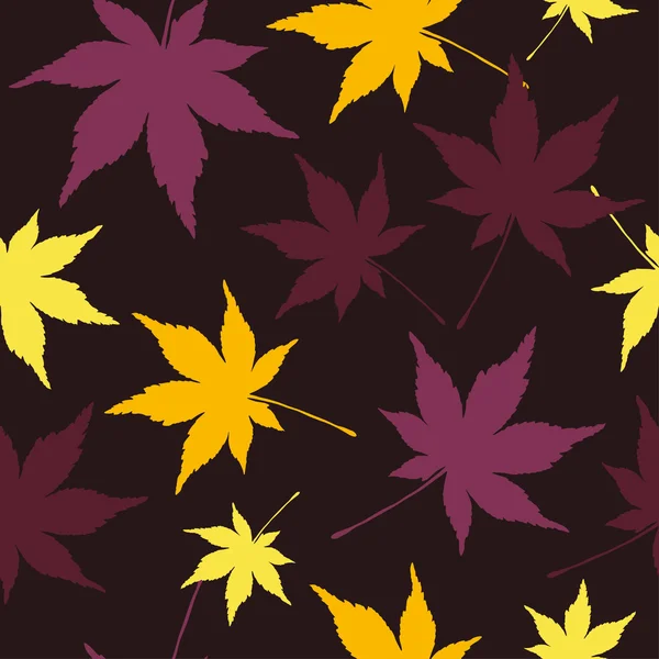 Bezszwowe tło z dekoracyjnych liści. Drukowanie. Projektowania tkaniny, Tapety. — Wektor stockowy