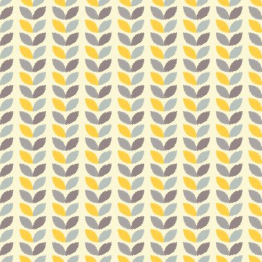 Sorunsuz vektör arka plan dekoratif yaprakları ile. Yazdırın. Kumaş tasarımı, duvar kağıdı.